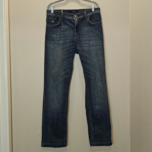 Stefano Ricci Midnight Blue Straight Jeans - Picture 1 of 10